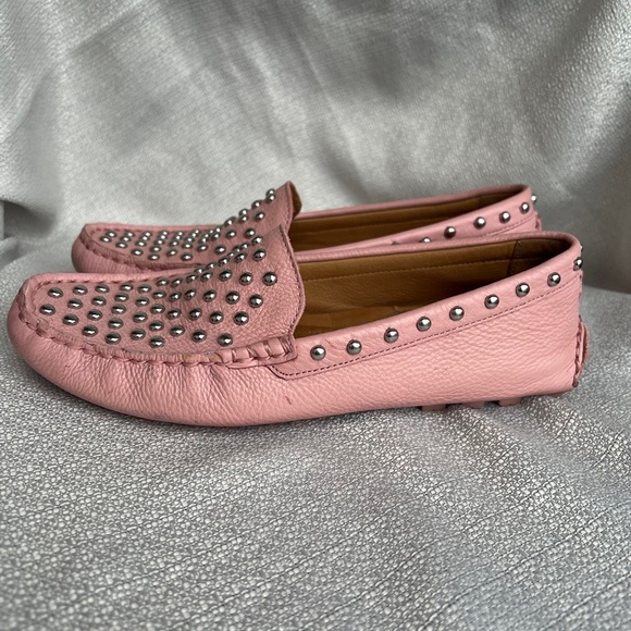 Coach Pink Moccasins with Silver Studs - Picture 5 of 16